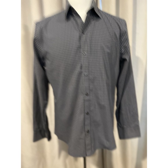 H&M Other - Zachary Prell Men's Button Up Shirt Size Medium Plaid Gray And Blue